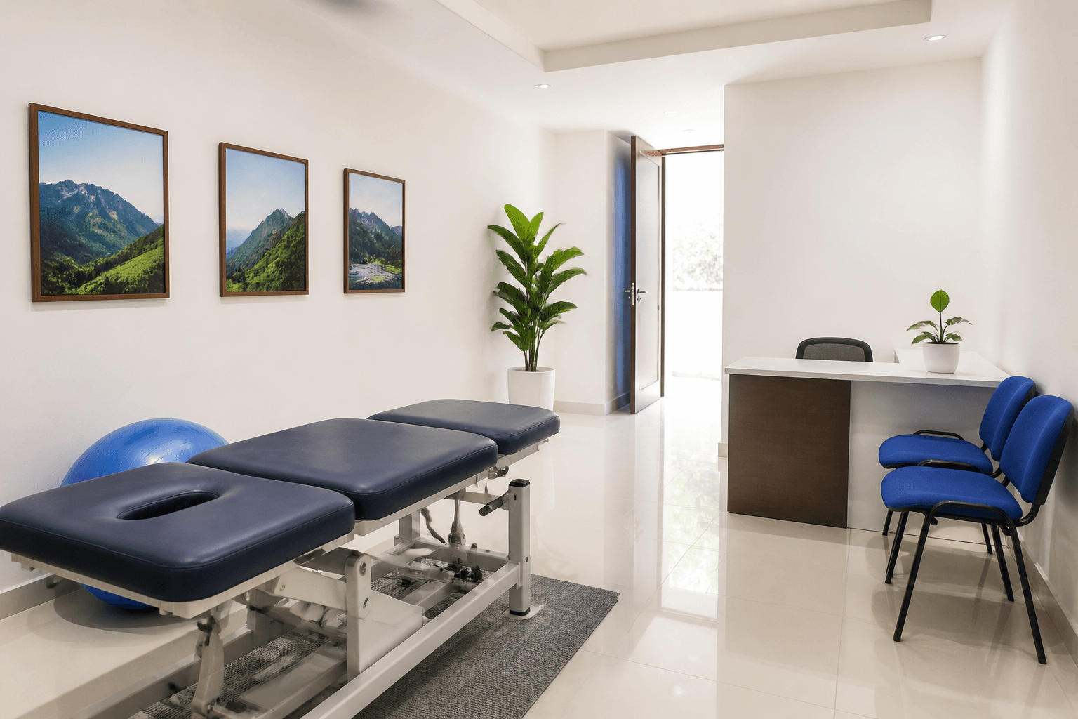 A welcoming treatment room at Amazing Physiotherapy