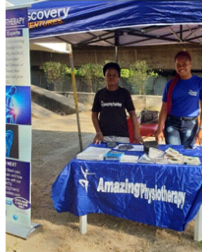 Amazing Physiotherapy community information stand